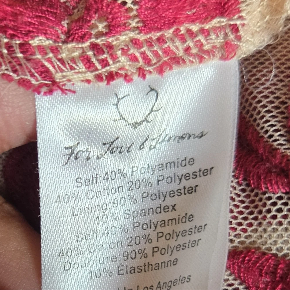 For Love and Lemons Temecula Maxi Dress in Wine M - Picture 3 of 9